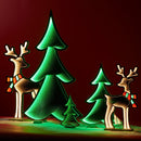 Melrose Deer with Scarf Ekkolight 33"H