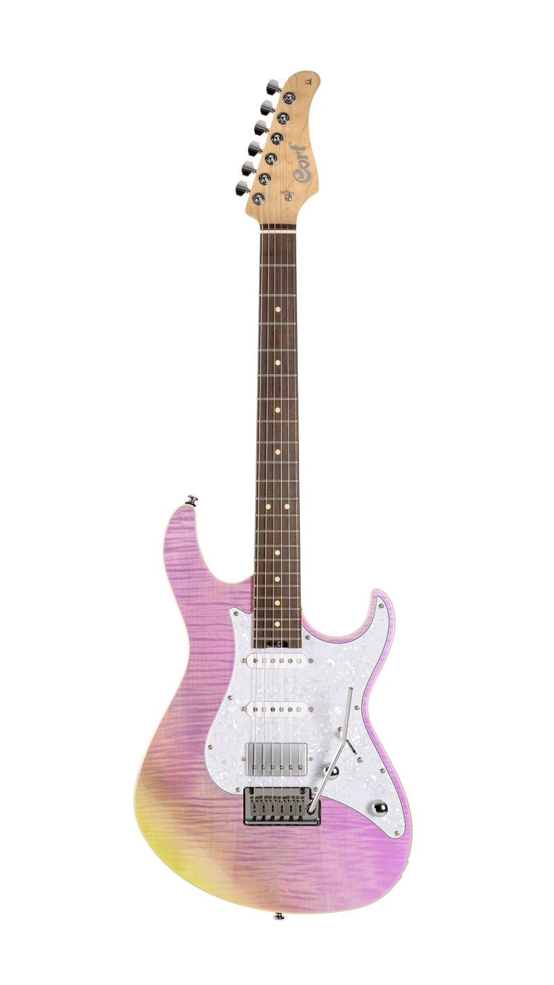 Cort G Series 280 Select Double Cutaway Electric Guitar - Trans Chameleon Purple