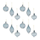 Melrose Iridescent Swirl Glass Ornament (Set of 12)