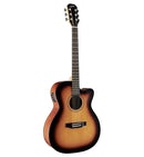 Austin Acoustic-Electric Orchestra Guitar w/ Cutaway – Satin Sunburst