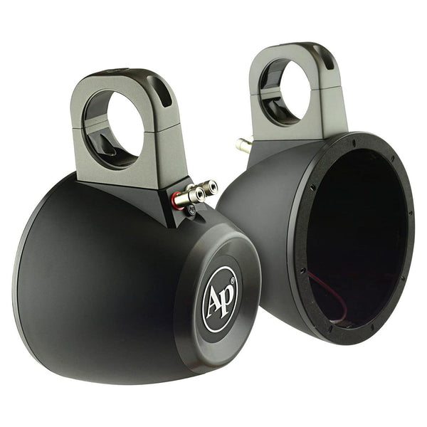 Audiopipe Marine 8" Short Wakeboard Tower Speaker Enclosures Black APMP-8002SP