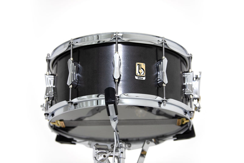British Drum Co Talisman 14″×6.5″ Nicko McBrain Signature Steel Snare Drum