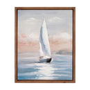Melrose Framed Sailboat Print Wall Decor, Nautical, Modern, Wood