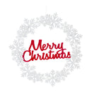Melrose Metal Cut Out Merry Christmas Wreath 19.25"D