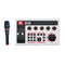 SABINETEK SabineCast Audio Mixer Sound Board with Wired Microphone P100GY-PM01BK