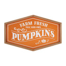 Melrose Framed Metal Farm Fresh Pumpkins Sign 19.5"L