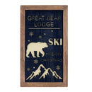 Melrose Ski Lodge Plaque Wall Art (Set of 3)