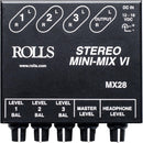 Rolls Stereo MINI-MIX VI Three-Channel True Stereo Line Mixer - MX28