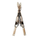 Melrose Decorative Pair of Skis and Poles 36"H