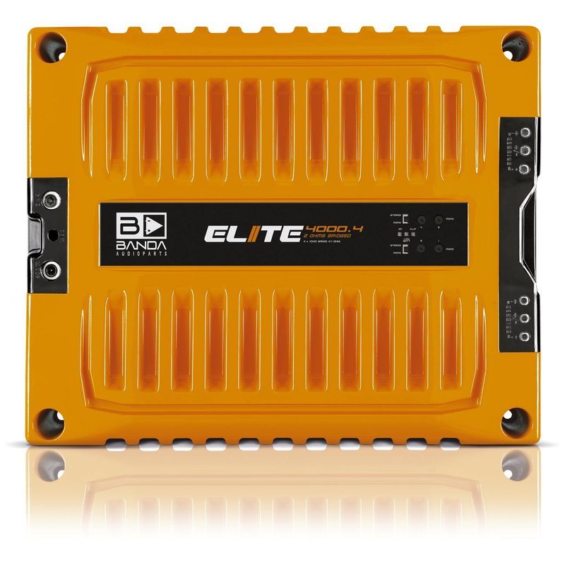 Banda ELITE4000.41OR 4000W RMS 4ch 1Ω Orange FullRange HighPower Crossover Audio