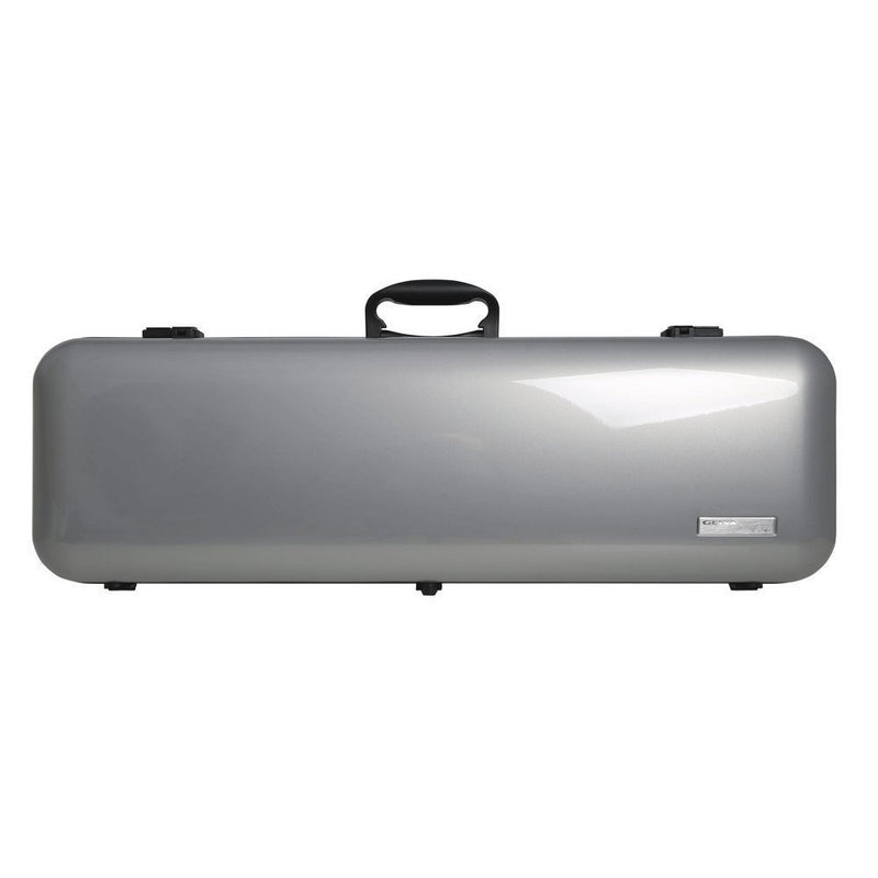 GEWA Air 2.1 4/4 Oblong Violin Case - Metallic Silver/Black High Gloss