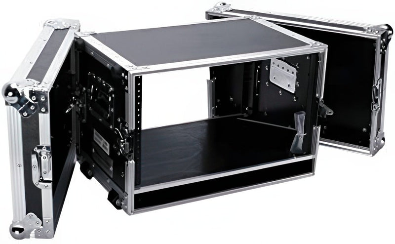 DeeJay LED 6 RU Effect Deluxe Case with Laptop Shelf & Wheels - TBH6UEDHW