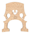 Aubert No. 16 Mirecourt French 4/4 Low Heart Cello Bridge 90 mm