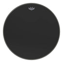 Remo P3-1024-ES-DM Powerstroke 3 Ebony Bass Drumhead, 24" with 5" Black DynamO