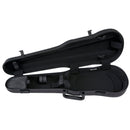 GEWA Air 1.7 4/4 Shaped Matte Black Violin Case - Thermoplast Shell & Velour Interior