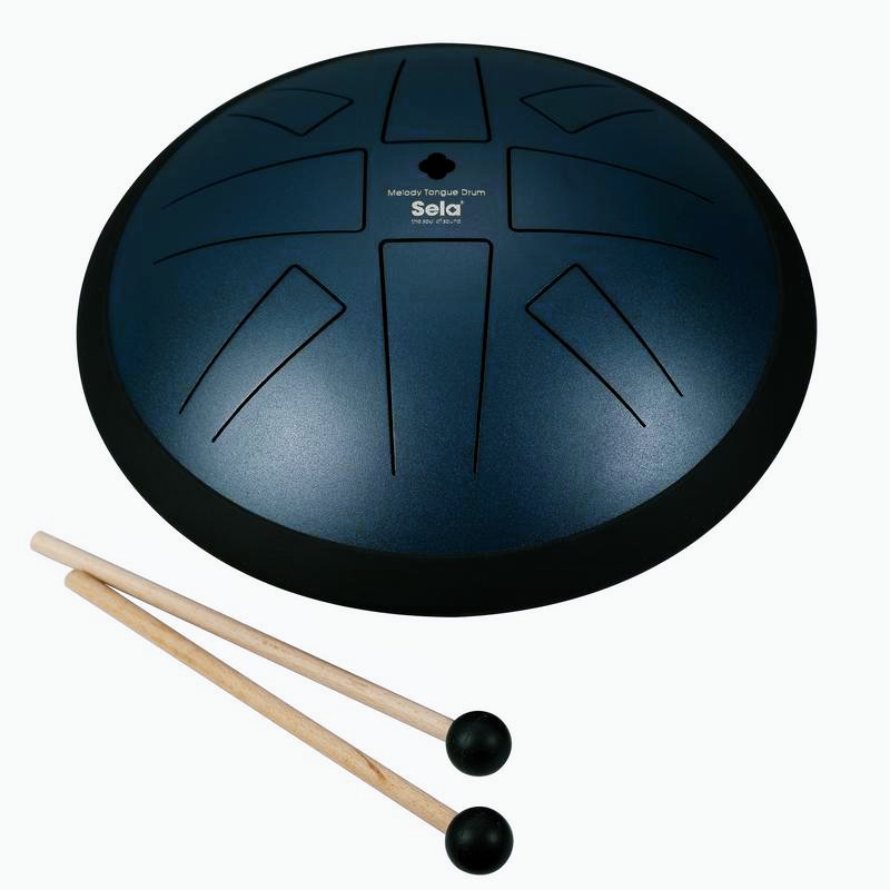 Sela Melody 10" D Akebono Tongue Drum - Navy Blue - SE371