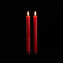 Melrose FIA Wick Red Taper Candle (Set of 2)
