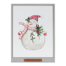 Melrose Framed Santa and Snowman Wall Art (Set of 2)