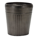 Melrose Pewter Metal Planter with Tapered Design Set of 3 Planter