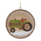 Wood Farm Tree Disc Ornament (Set of 12)