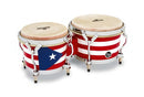 Latin Percussion 7-1/4" & 8-5/8" Matador Bongos - Puerto Rican Heritage M201-PR