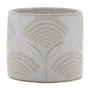 Melrose Porcelain Floral Patterned Planter Set of 2 Planter, Porcelain