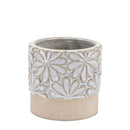 Melrose Ceramic Floral Planter Set of 2 Planter, Ceramic