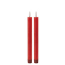 Melrose FIA Wick Red Taper Candle (Set of 2)