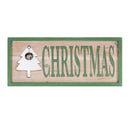 Melrose Wood Framed Christmas Bell Sign 18"L