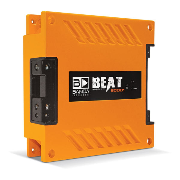 Banda BEAT3000.1ORANGE 3000W RMS 1ch 1Ω Orange Amplifier Subwoofer Subsonic Mono