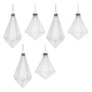Melrose Frosted Glass Drop Ornament (Set of 6)