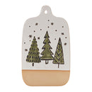 Melrose Ceramic Pine Tree Cutting Board Tray (Set of 4)