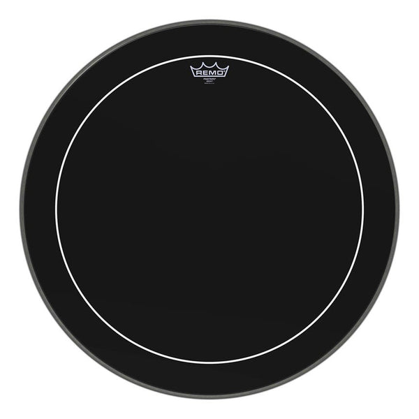 Remo ES-1624-PS Pinstripe Ebony 24" Bass Drumhead