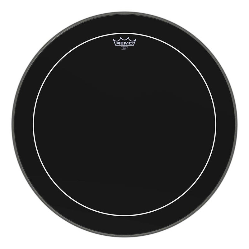 Remo ES-1624-PS Pinstripe Ebony 24" Bass Drumhead