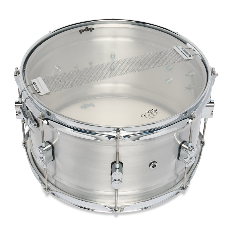PDP PDSN0814NBAC Concept 8x14" Snare Drum Brushed Aluminum DW MAG Throw-Off
