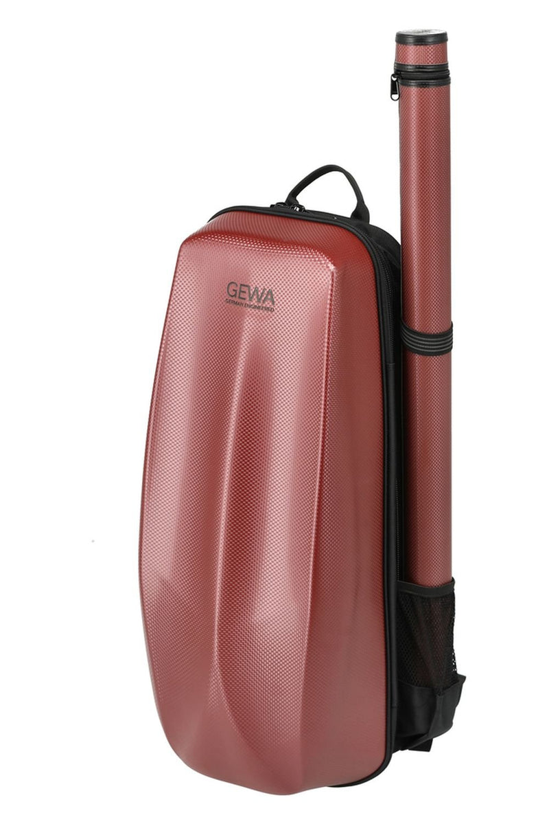 GEWA Space Bag Violin 4/4 - 3/4 Size Backpack - w/ Bow Case - Caraxis Red