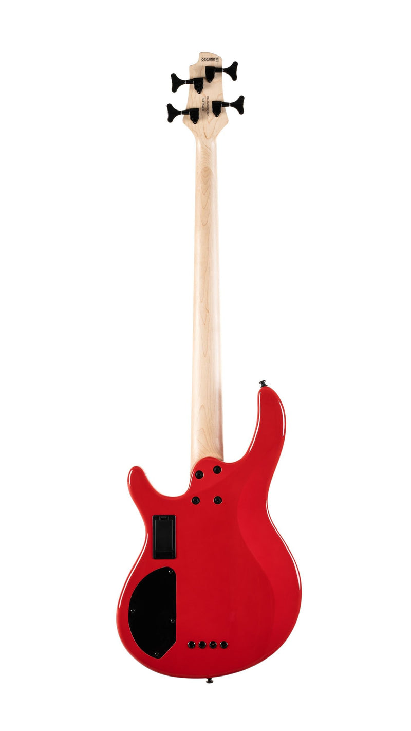 Cort C4DELUXECRD Artisan Series C4 Deluxe Bass Guitar - Candy Red