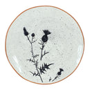 Melrose Rustic Thistle Etched Plate with Speckled Finish (Set of 4)