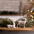 Melrose Brushed Gold Holiday Deer Figurine (Set of 6)