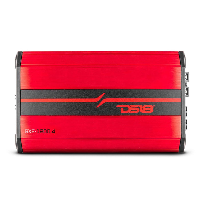 DS18 SXE-1200.4RD 1200 Watt Full-Range 4-Channel Class D Car Amplifier