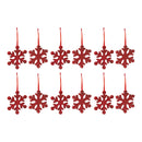 Fir Wood Snowflake Ornament (Set of 12)