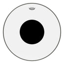 Remo Controlled Sound Clear Top Black Dot 24" Bass Drumhead – CS-1324-10
