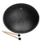 Sela Melody 14" D Kurd Tongue Drum – Black with Bag - SE380