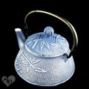 Japanese Tetsubin Cast Iron Teapot 27 oz / 0.8 L Blue Bamboo with Infuser