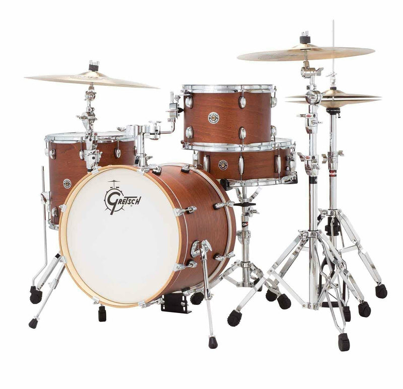 Gretsch Catalina Club 4 Piece Shell Pack - 18/12/14/14SN - Satin Walnut Glaze