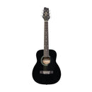 Stagg 1/2 Size Dreadnought Acoustic Guitar - Black - SA20D 1/2 BK
