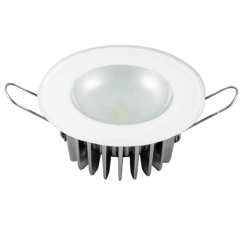 Lumitec Mirage Flush Mount Down Light Glass Finish Warm White Dimming