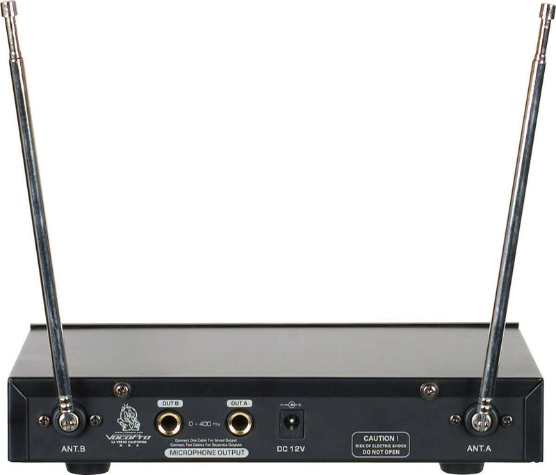 VocoPro VHF3005-4 Dual Channel VHF Wireless Microphone System