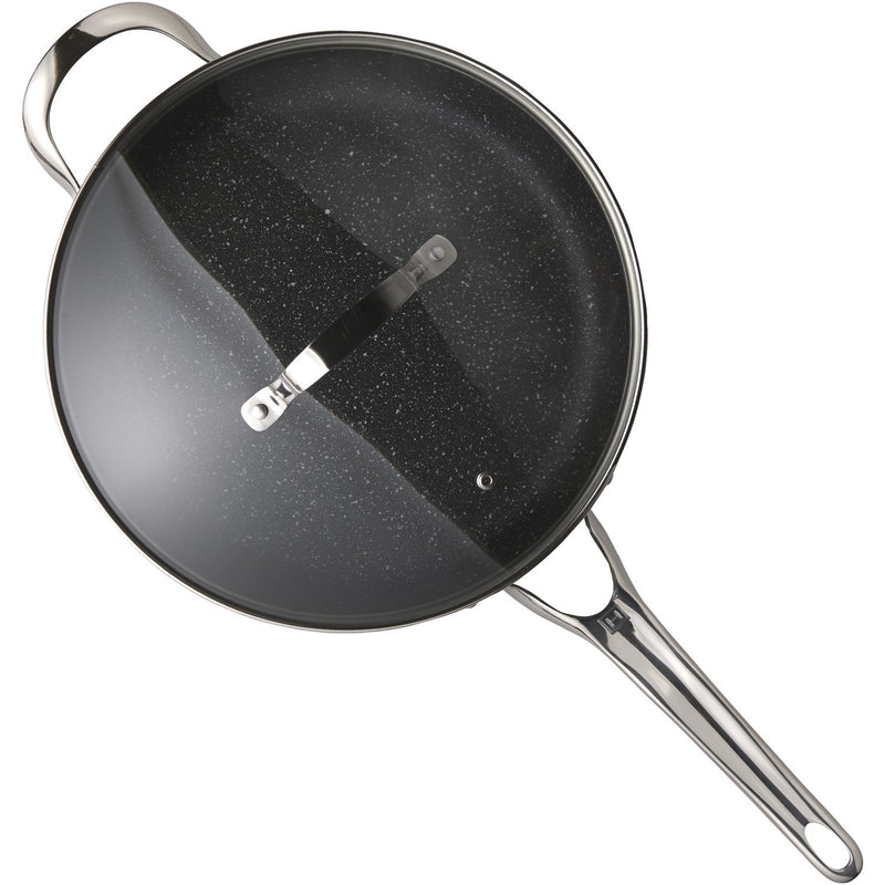 THE ROCK by Starfrit 11", 4.7-Quart Deep Saute Pan w/ Glass Lid 060318-003-0000