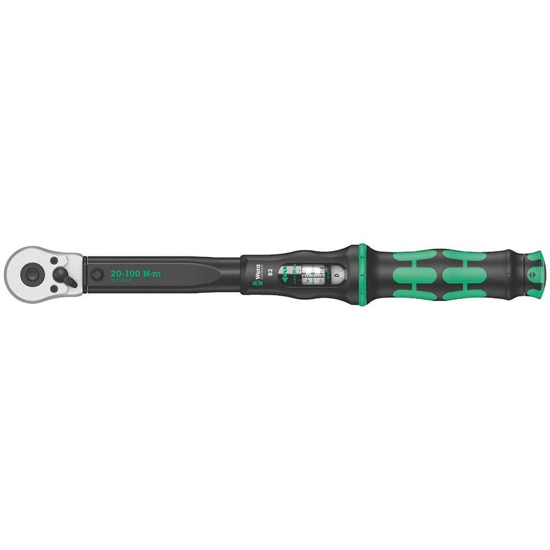 Wera 3/8" Adjustable Torque Wrench with Reversible Ratchet 20-100 Nm